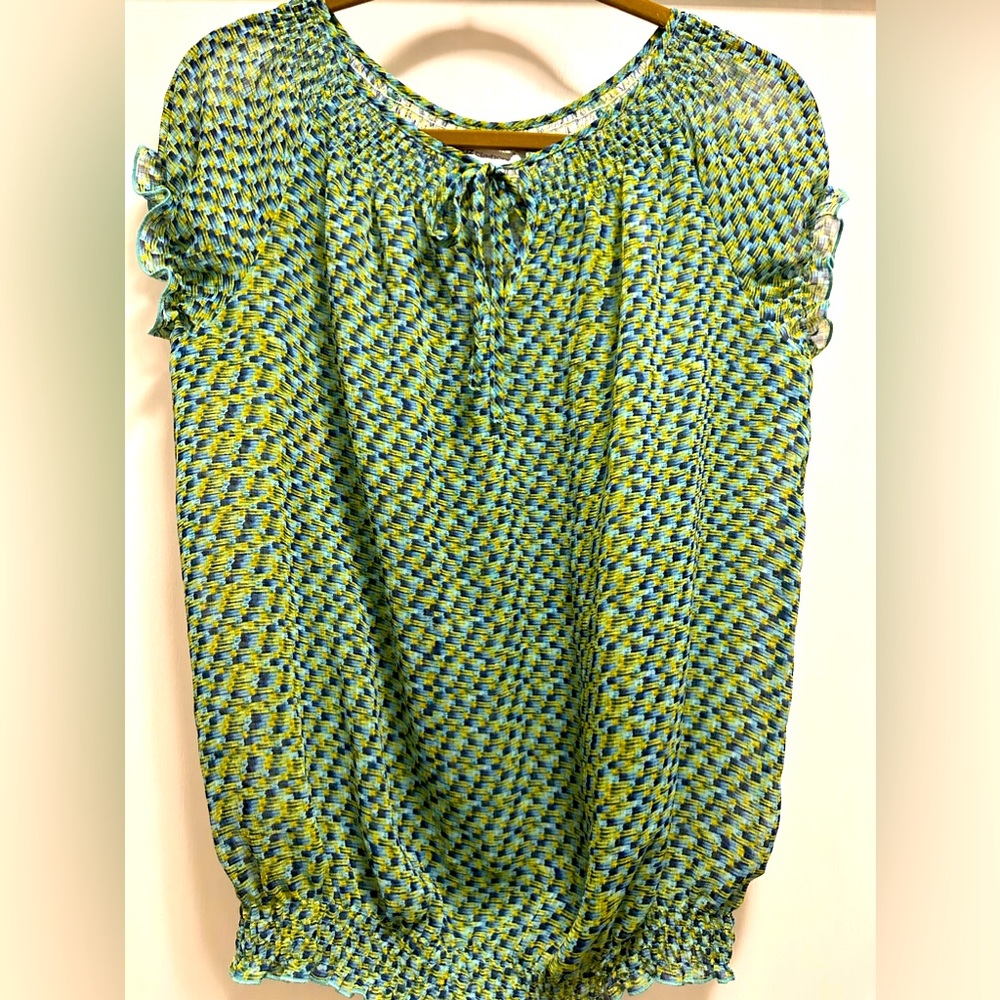 💚 Liz Claiborne Sheer Blouse Size M